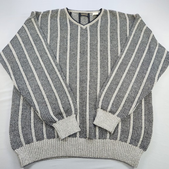Bachrach Other - Bachrach Mens Italian Wool Blend Vintage Sweater Gray Italy XL